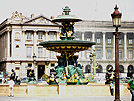 one of 2 allegorical fountains on Place de la Concorde