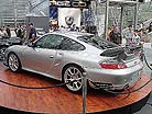 silver Porsche