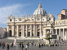 die Perterskirche in Rom im Vatikan